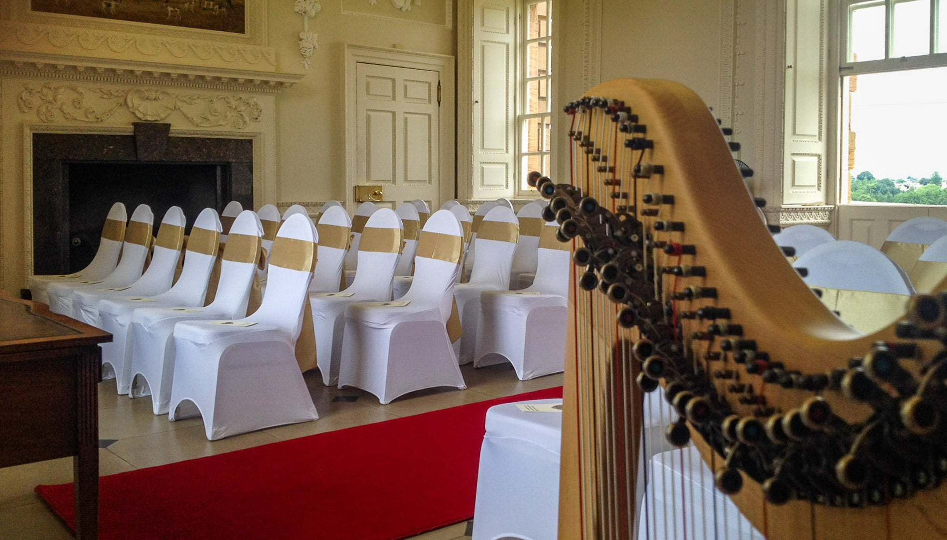 Harp playing at your wedding